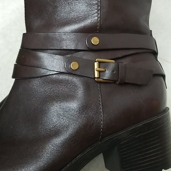 [Like New] BANDOLINO brown leather dursal boots - Picture 7 of 8